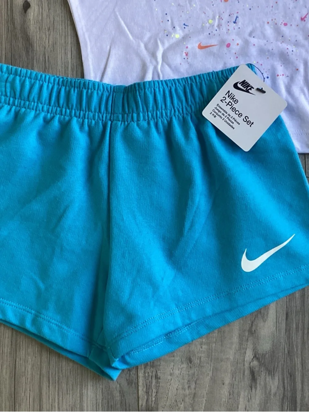 Nike tee & shorts outfit girls size 5(NWT) ~PRICE IS FIRM, NO OFFERS~ - Picture 2 of 4